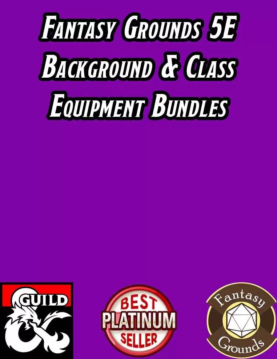 Fantasy Grounds 5E Background & Class Equipment Bundles