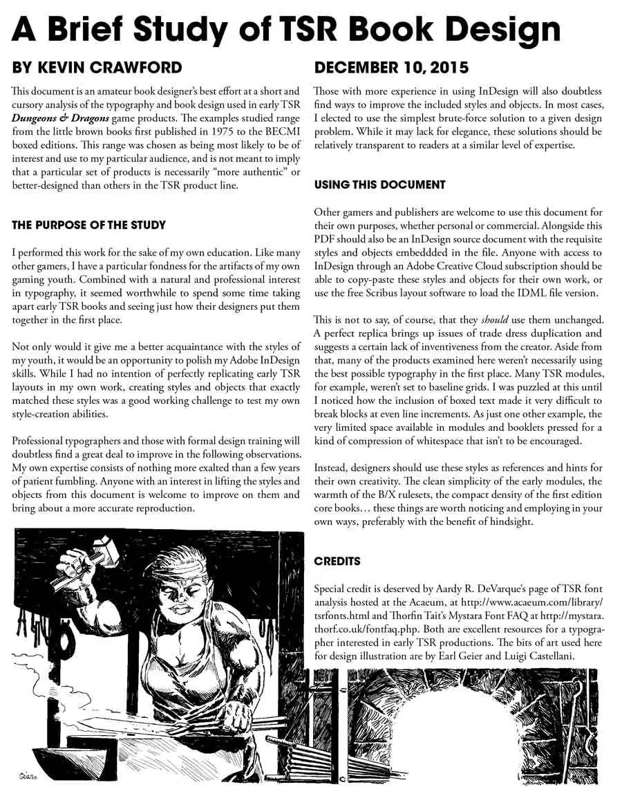 A Brief Study of TSR Book Design
