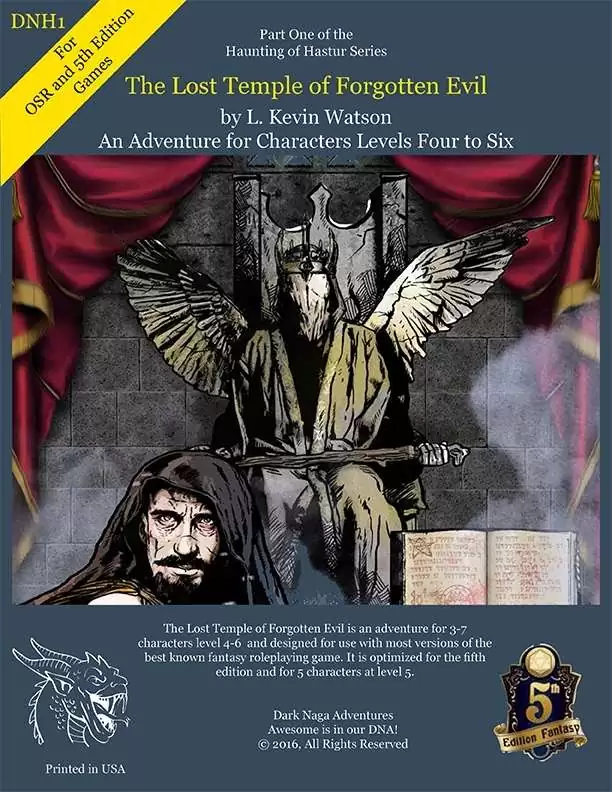 The Lost Temple of Forgotten Evil (5th Edition Fantasy- OSR)