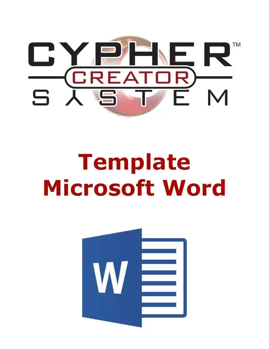 Cypher System Creator Resource - Word Template