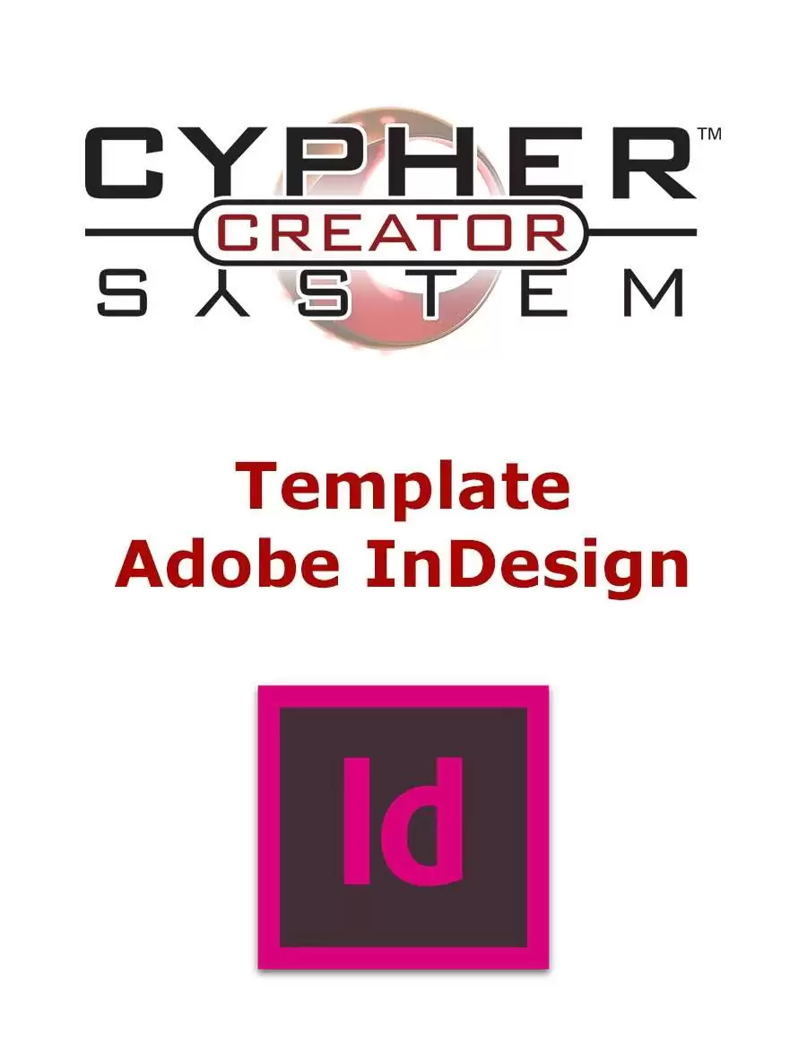 Cypher System Creator Resource - InDesign Template