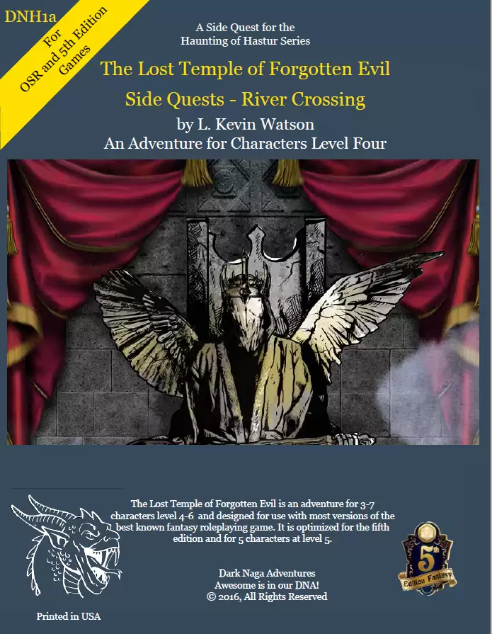 The Lost Temple of Forgotten Evil - Sidequests - River Crossing (5th Edition Fantasy- OSR)