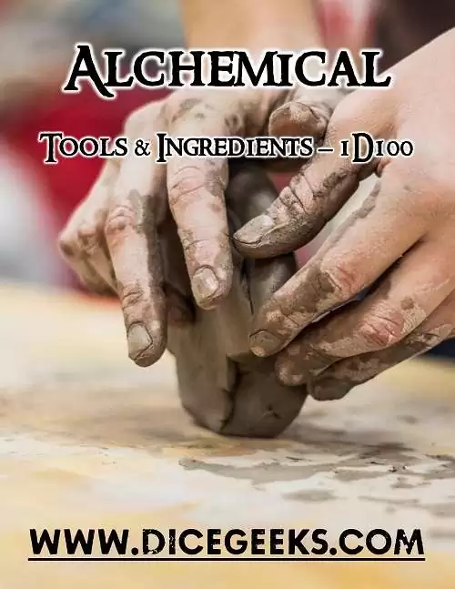 Alchemical Tools & Ingredients – 1D100