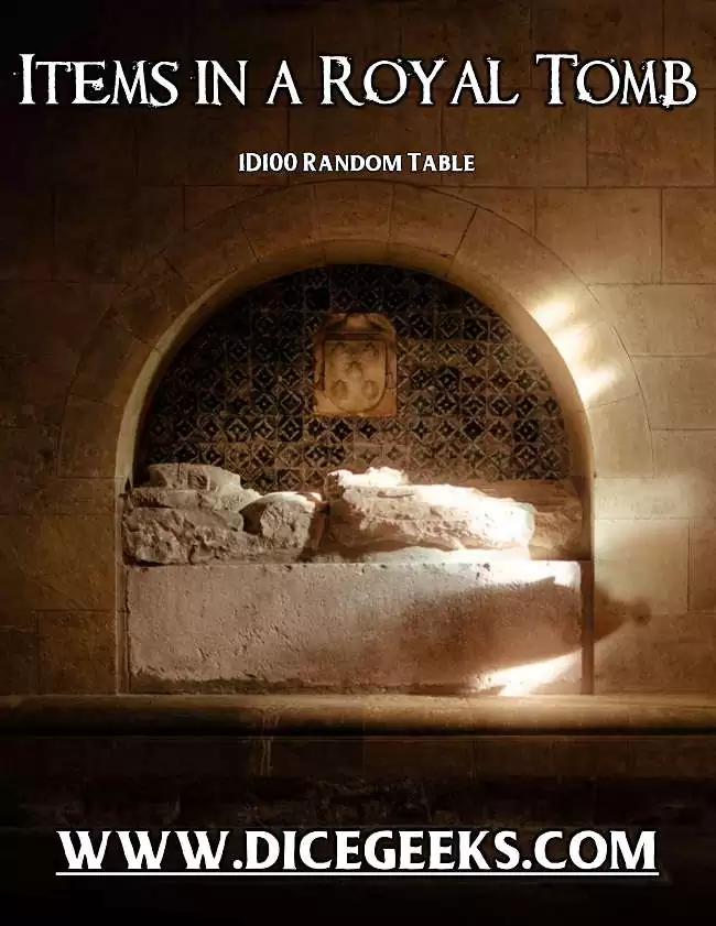 Items in a Royal Tomb