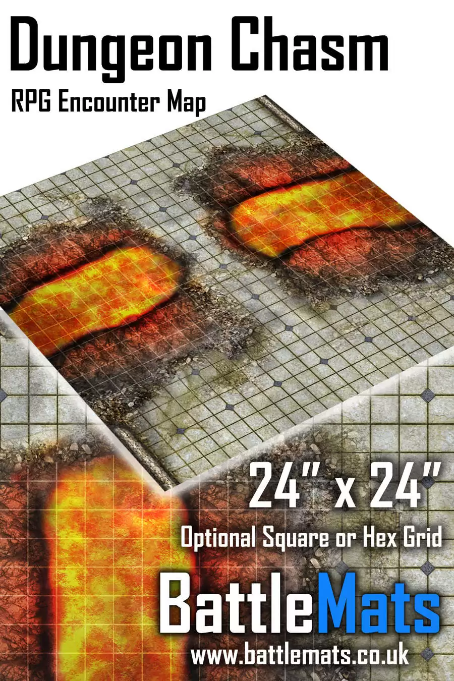 Dungeon Chasm 24" x 24" RPG Encounter Map
