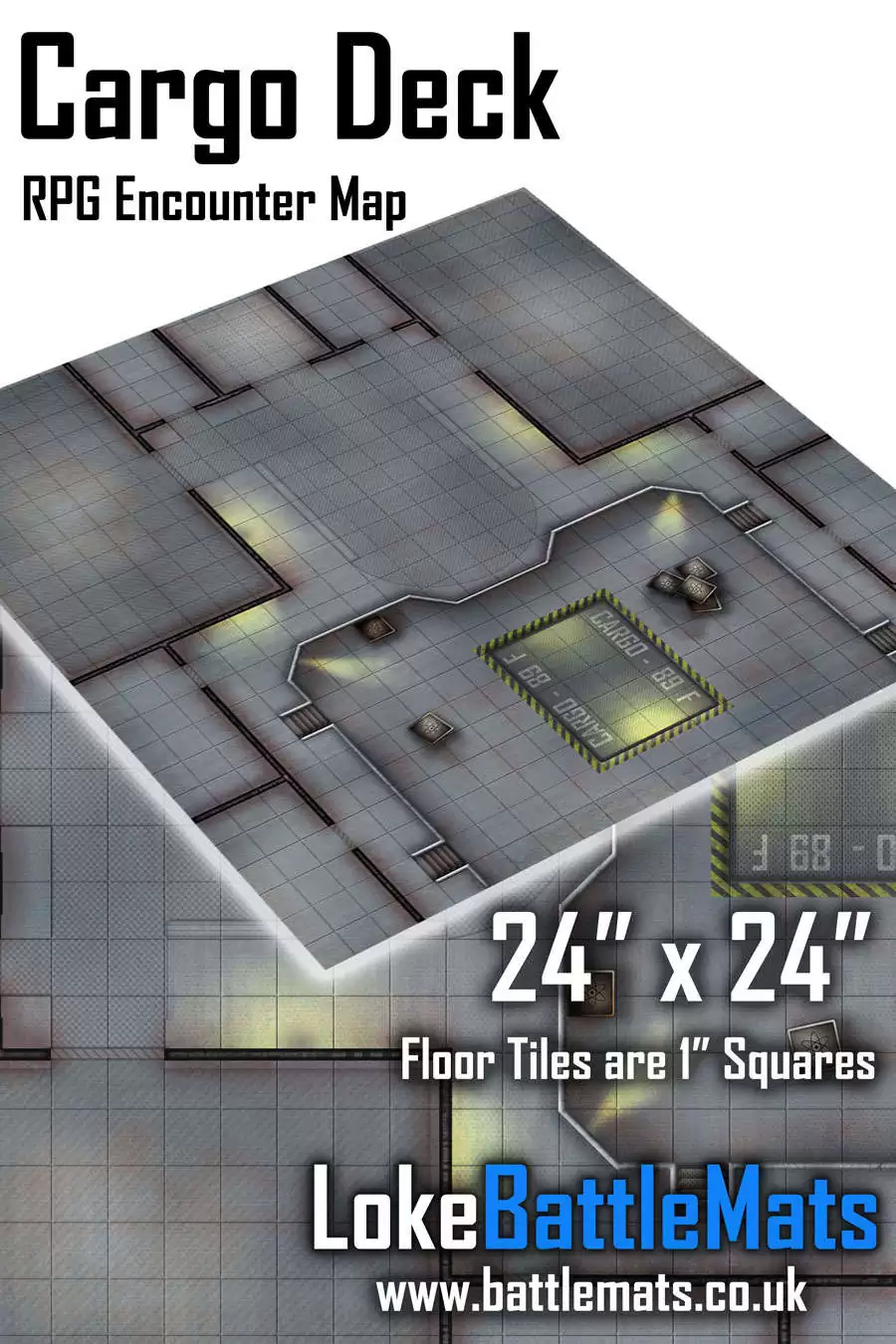 Cargo Deck 24" x 24" RPG Encounter Map