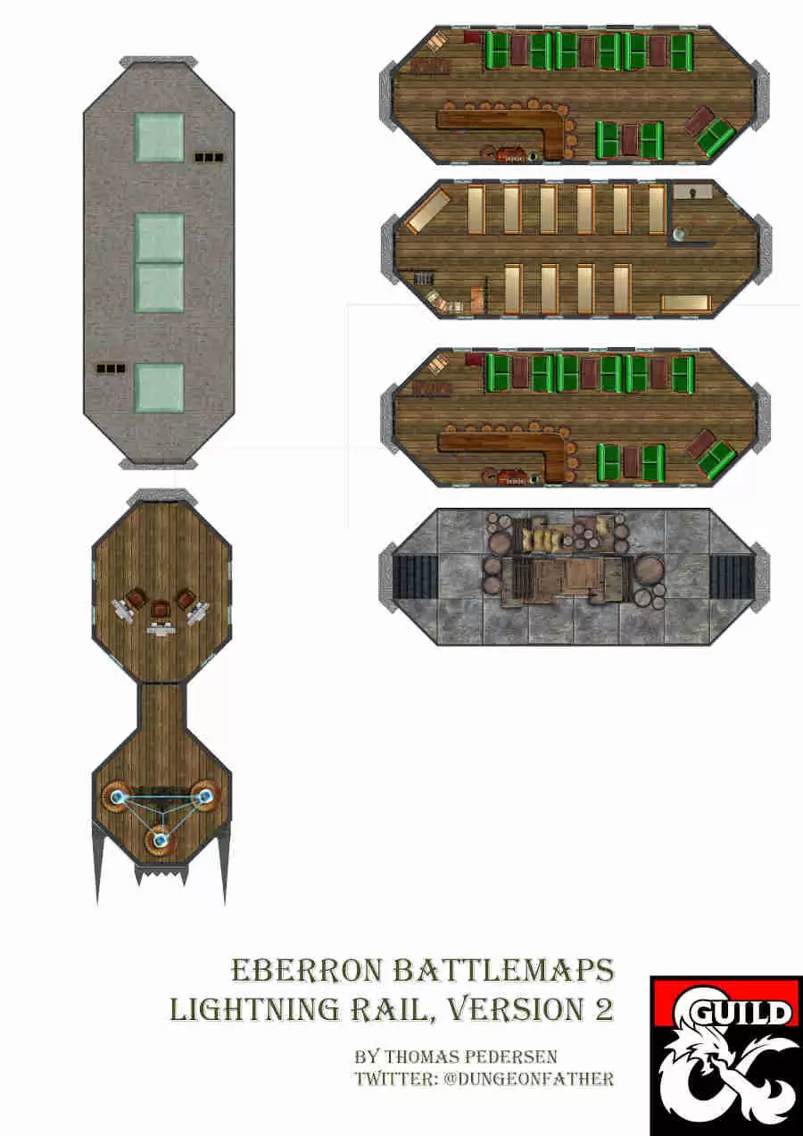 Eberron Battlemaps - Lightning Rail, version 2