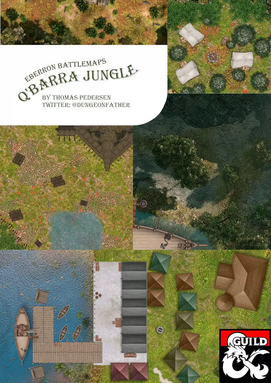 Eberron Battlemaps - Q'Barra Jungle