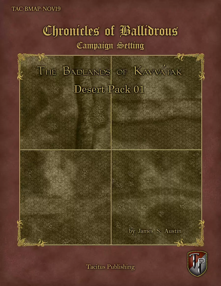 Chronicles of Ballidrous - Battle Maps - The Badlands of Kavva'tak - Desert Pack 01